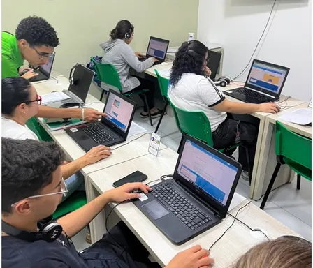 Alunos na sala de aula